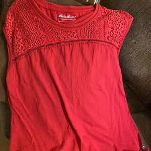 Eddie Bauer tank. Great for spring or summer. Cute detail at top